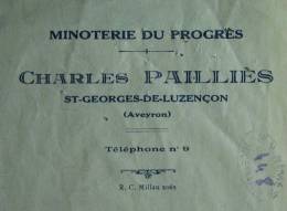 Minoterie Charles Pailliès, St Georges de Luzençon (Aveyron) - 1935